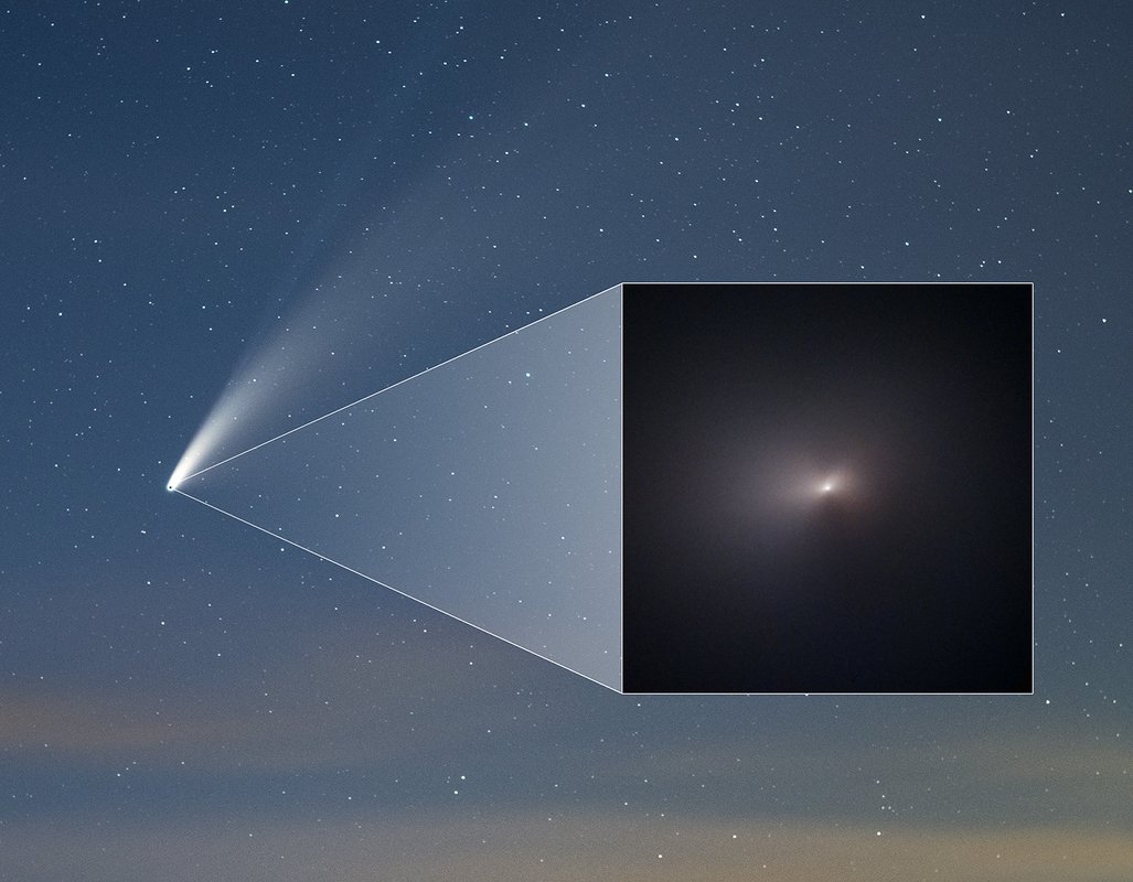 Hubbles bild visar att kometen Neowise överlevde sin resa runt solen