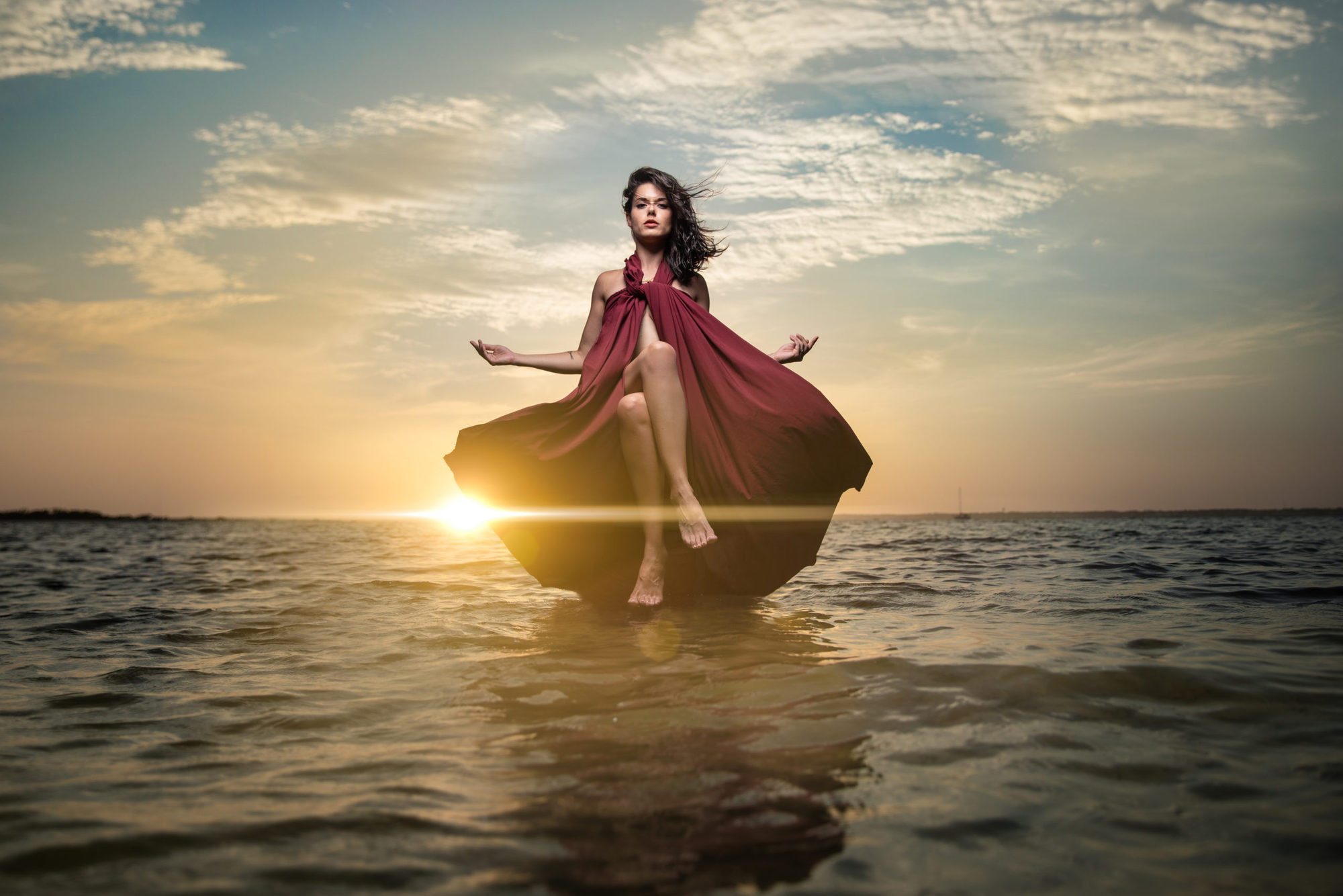 Detta levitationsfoto togs i en enda bild