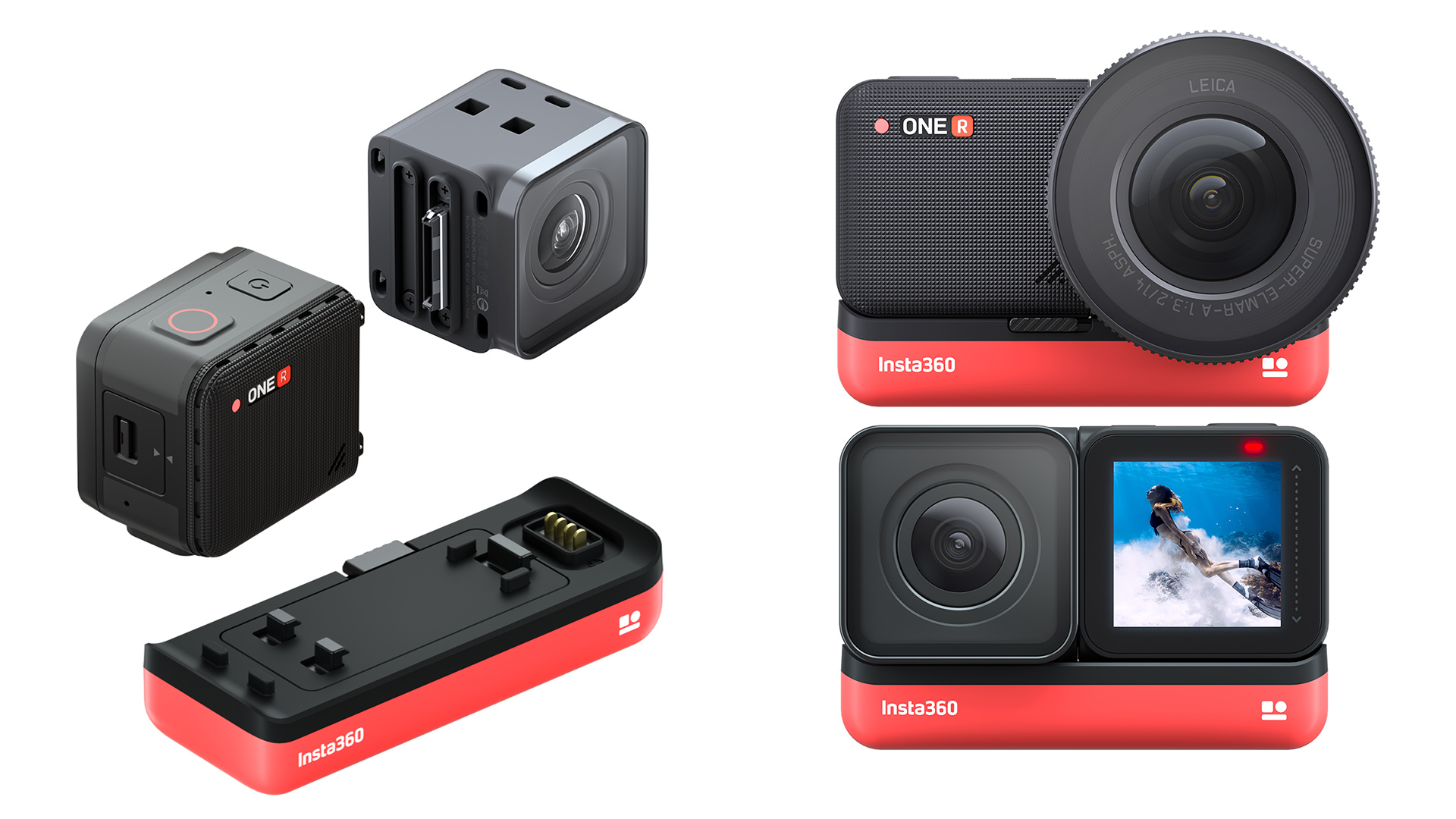 Insta360 samarbetar med Leica för ONE R – En modulär actionkamera med en 5,3K 1-tumssensor