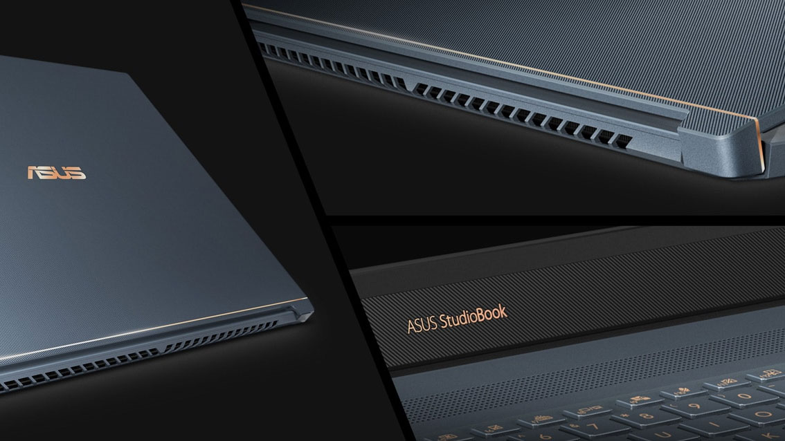 ASUS StudioBook S laptop har en Intel Xeon CPU, 64GB RAM, 4TB SSD och NVidia Quadro GPU