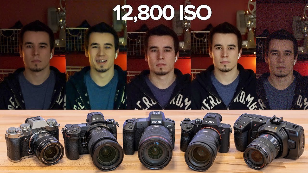 Sony A7III vs Nikon Z7 vs Canon EOS R vs Fuji X-T3 vs Pocket 4K shootout i svagt ljus