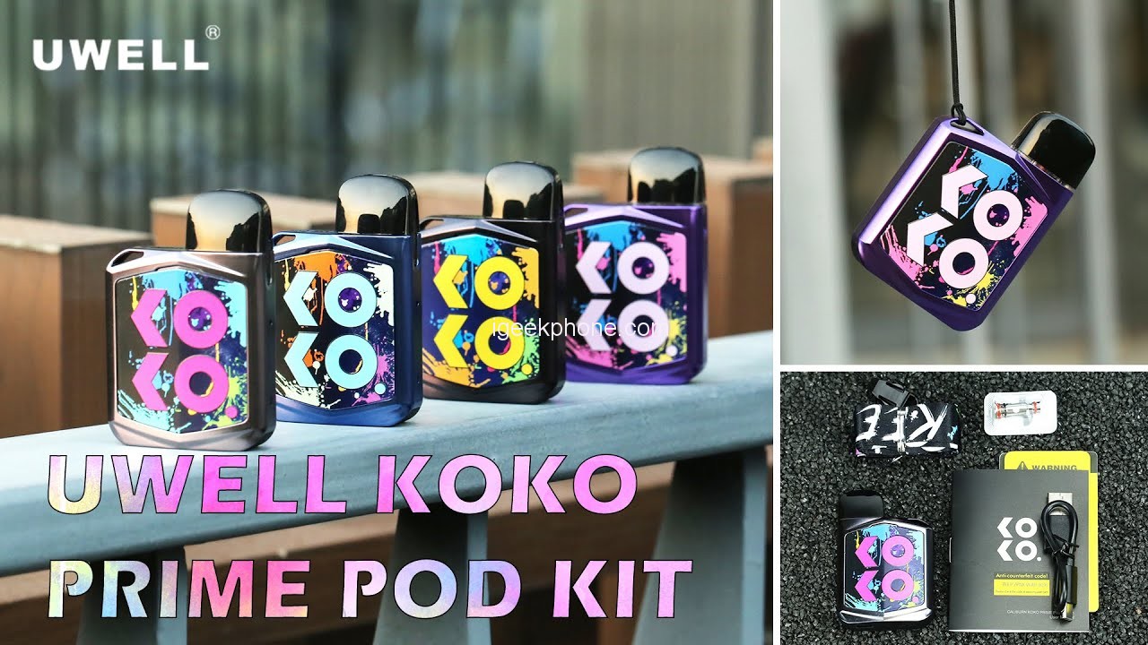Uwell Caliburn KOKO Prime Review – 15W Pod System Kit på Vapesourcing.com
