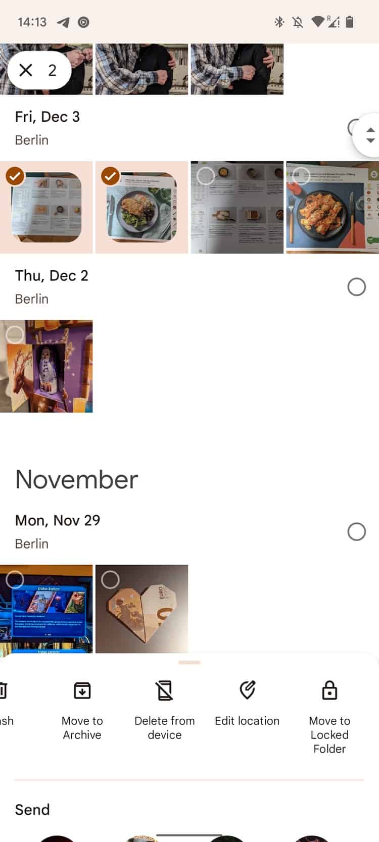 Google Foto-delning