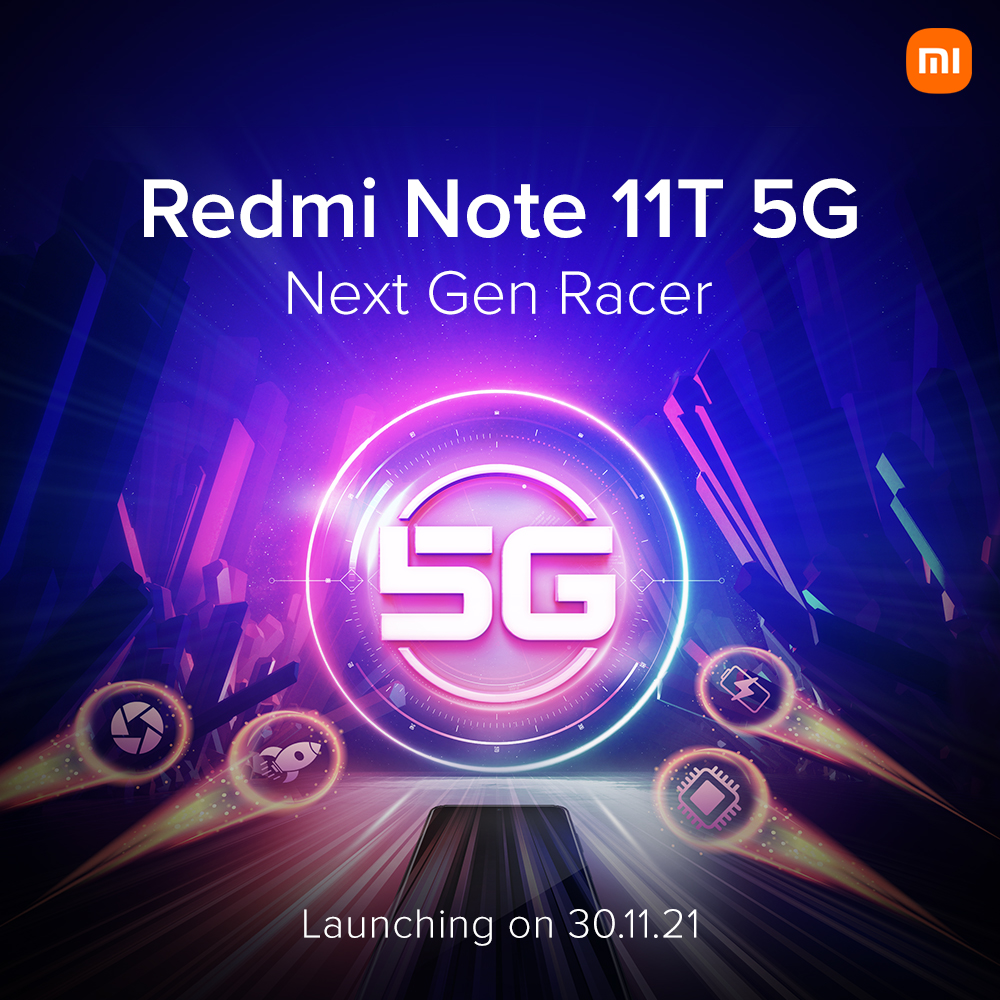 Xiaomi avslöjade presentationsdatumet för Redmi Note 11T 5G