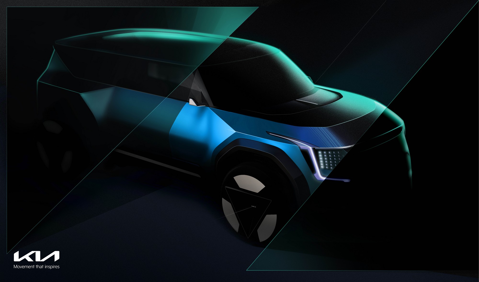 Koreaner visade en stor elektrisk crossover Kia Concept EV9 på E-GMP-plattformen (detta är tvillingen till Hyundai SEVEN-modellen)