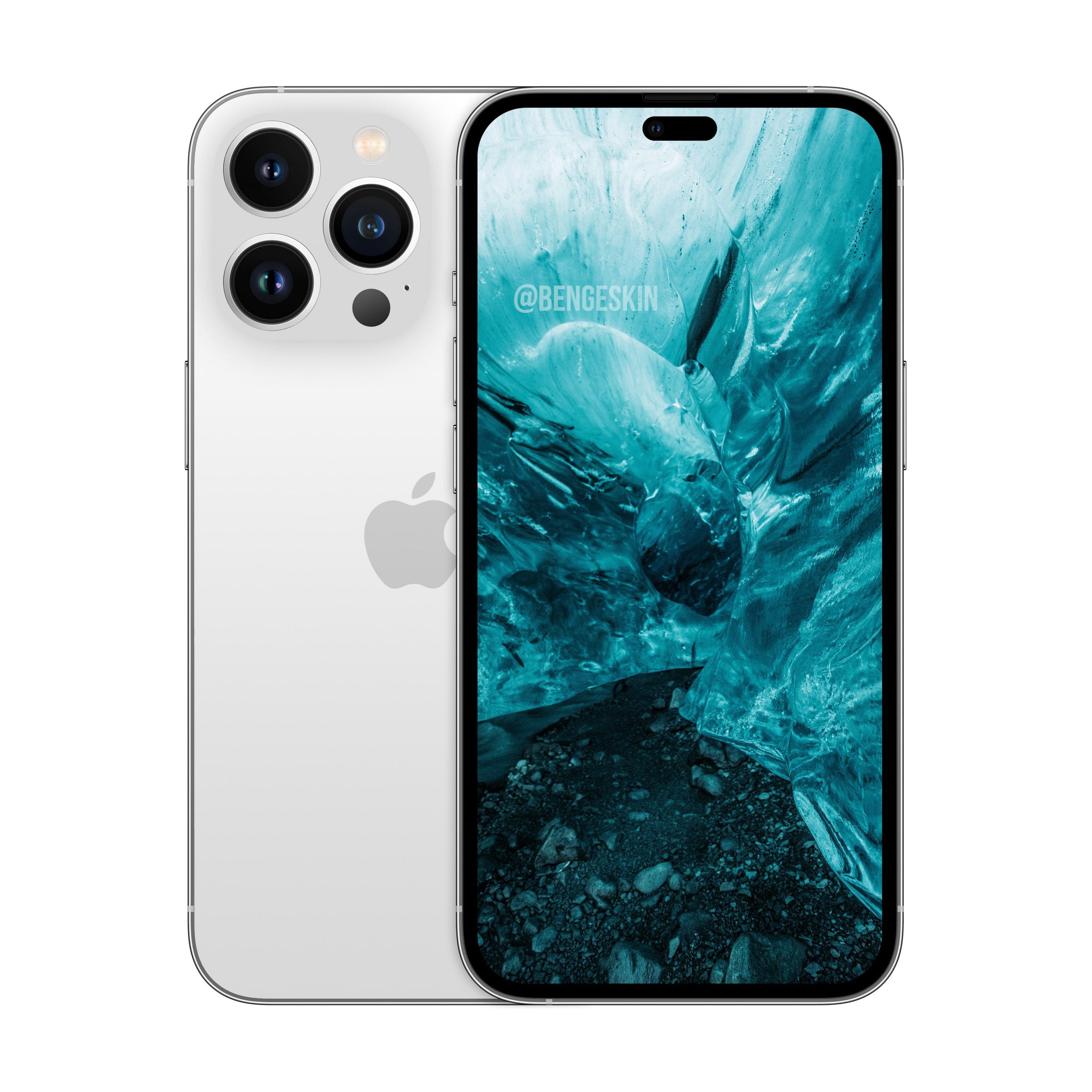 Ben Geskin delade renderingar av iPhone 14 Pro.  Kanske blir nästa Apple-smarttelefon precis så