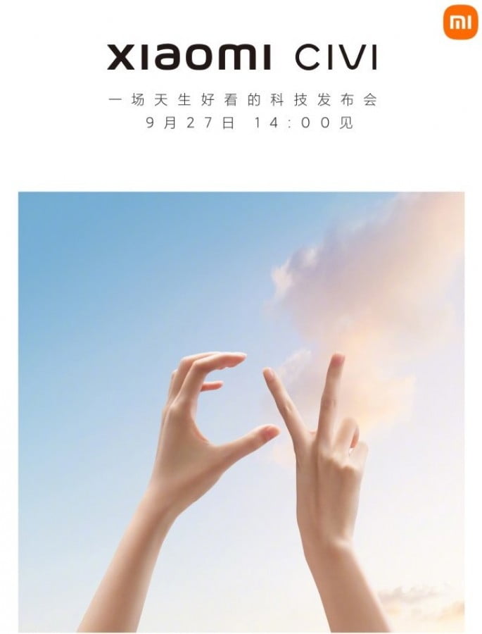 Xiaomi kommer att presentera en ny serie smartphones med ett konstigt namn Civi nästa vecka