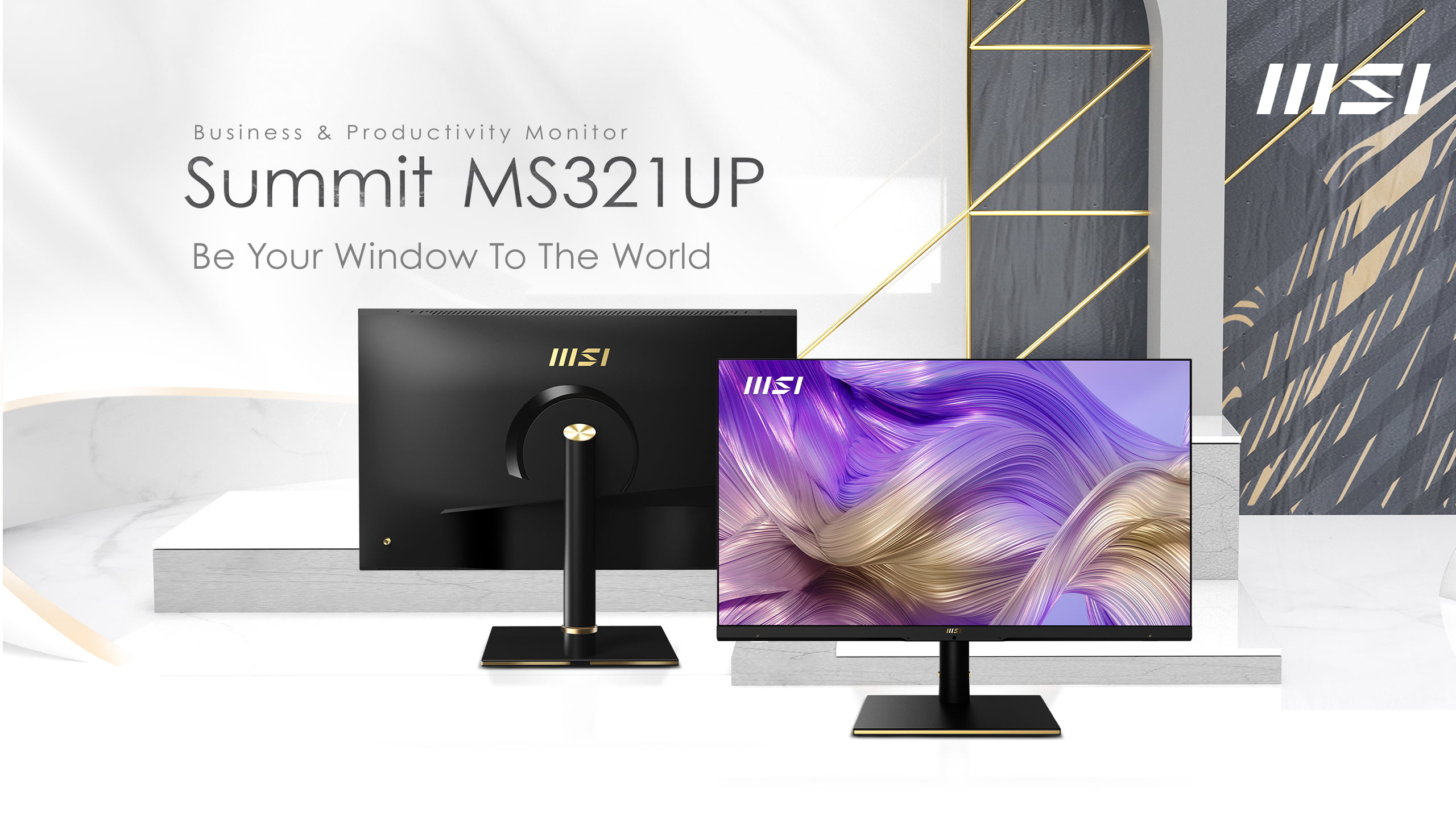 Vi presenterar MSI Summit MS321UP 4K Monitor – Aroged