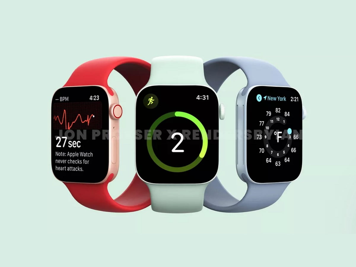 Apple Watch Series 7 kommer inte att få nya hälsofunktioner.  Höjdpunkten i år blir den uppdaterade designen