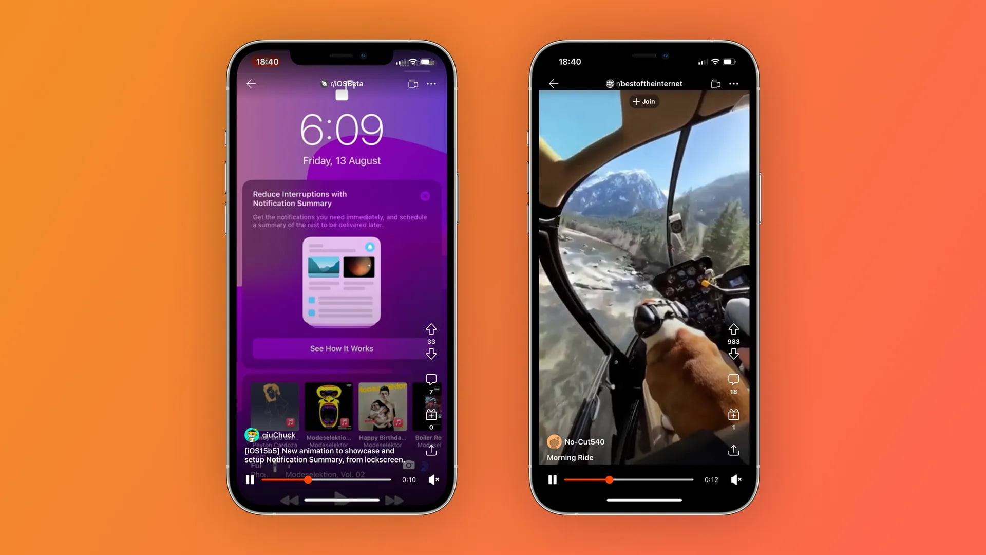 Reddit för iOS blir TikTok