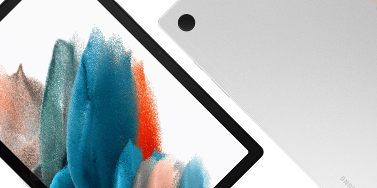 2021 Samsung Galaxy Tab A8 sågs på officiella renderingar