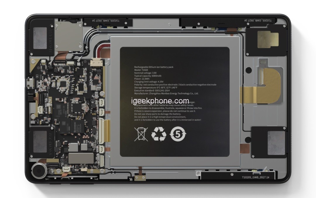 AlldoCube iPlay 40 Tablet Tear Down: Fyra högtalare, T618 Chip