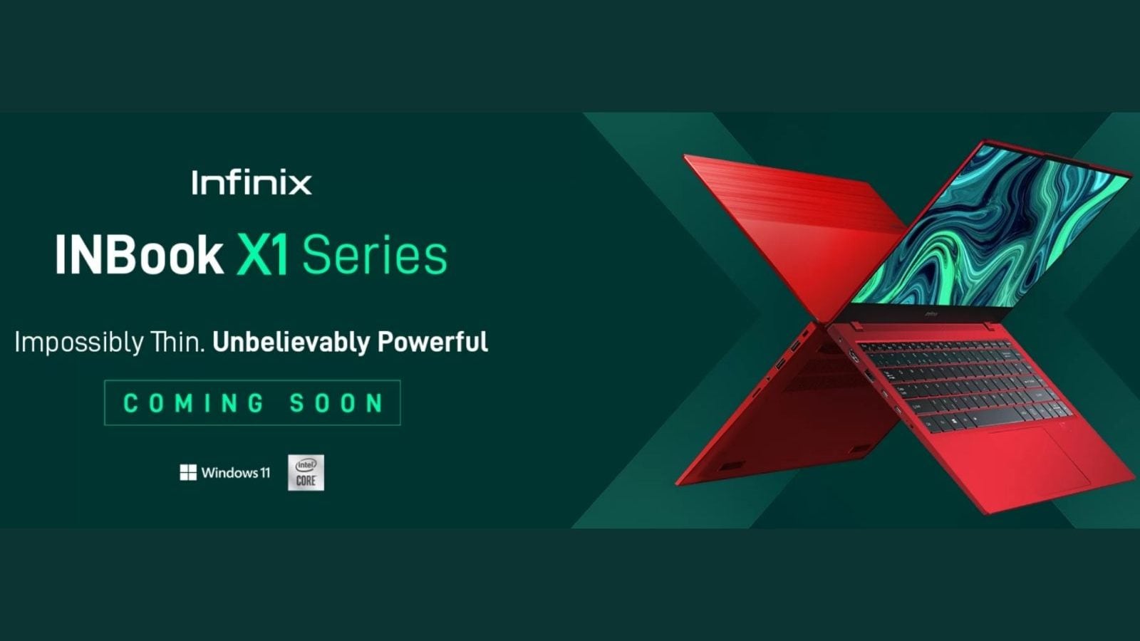 Infinix Inbook X1 kommer med upp till ett Intel Core i7-chip, en design helt i metall
