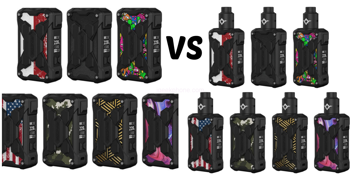 Jämförelse av Rincoe Mechman Lite vs Mechman Lite 228W RDA Kit