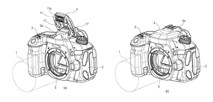 LED-lampor kan inkluderas med popup-blixten på Canons DSLR:er, avslöjar nytt patent