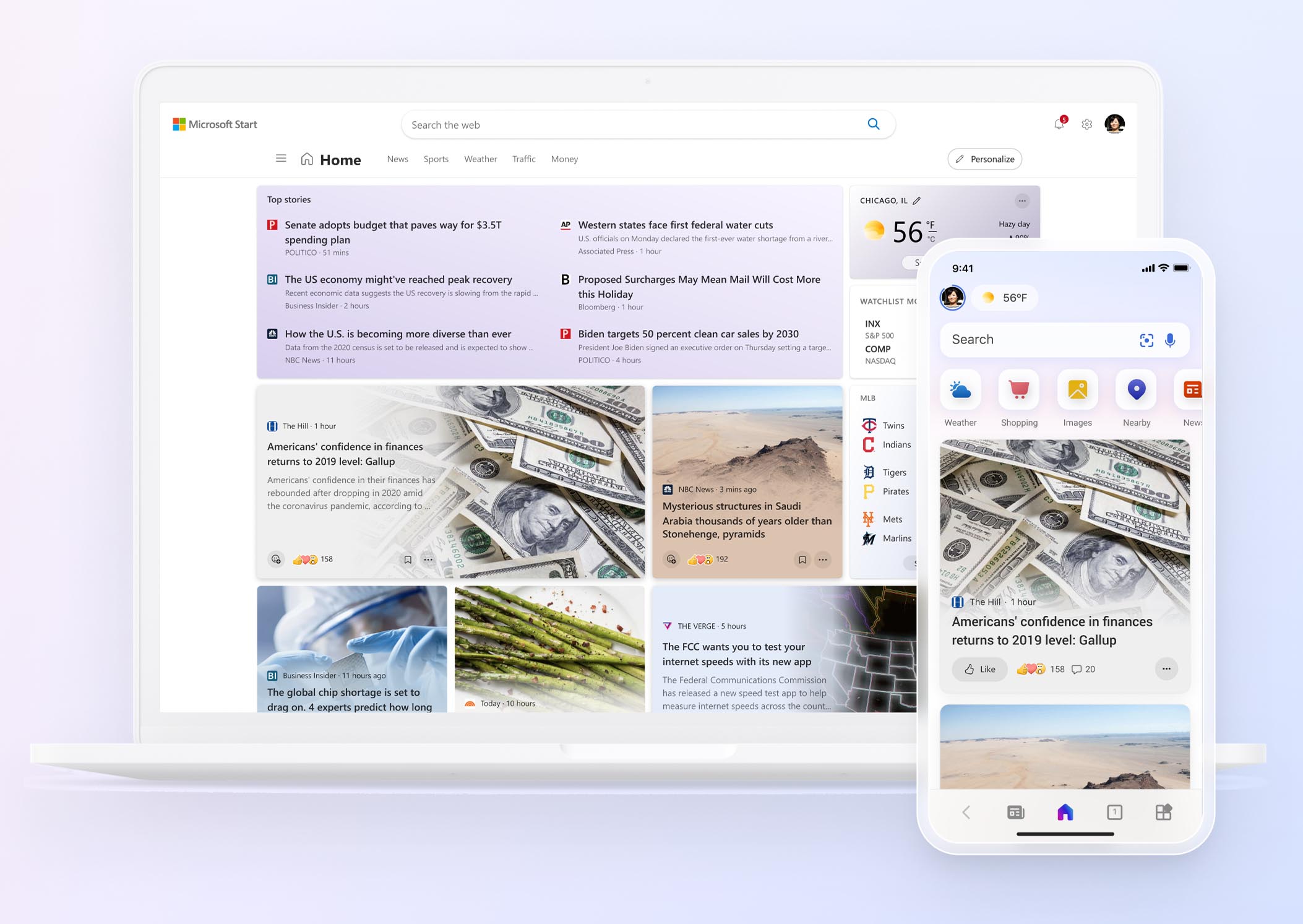 Microsoft Start är ett nytt personligt nyhetsflöde för Windows 11, mobila plattformar och onlineåtkomst – Aroged