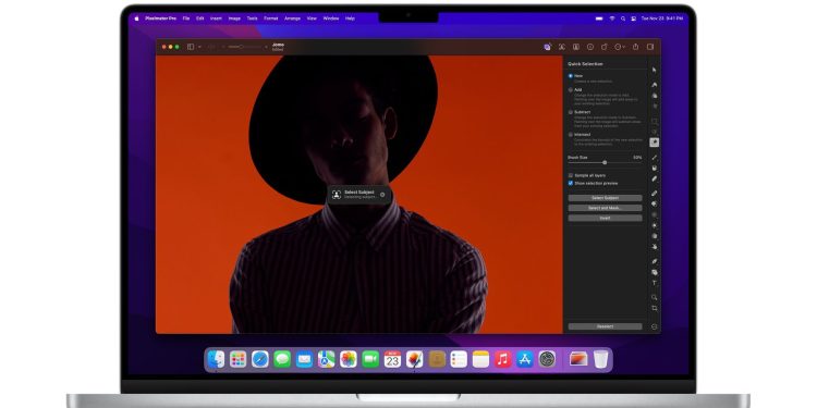 Pixelmator Pro 2.3 lärde sig att ta bort bakgrunden från foton med hjälp av artificiell intelligens