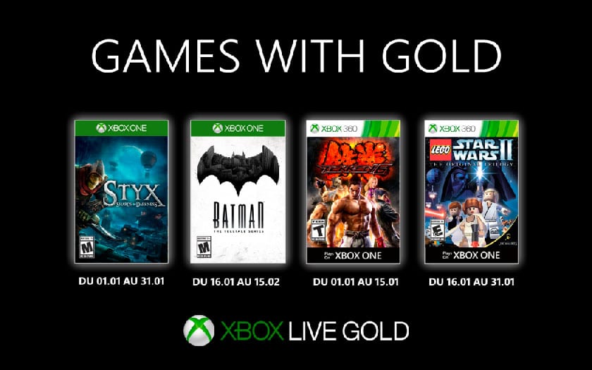 Xbox-spel med guld: gratisspel för januari 2020