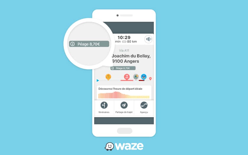 Waze visar vägtullar och “Paris Respire” -aviseringar