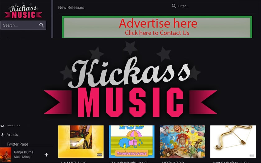Kickass Music: den 100% kostnadsfria webbplatsen för streaming av musik som får dig att glömma Spotify