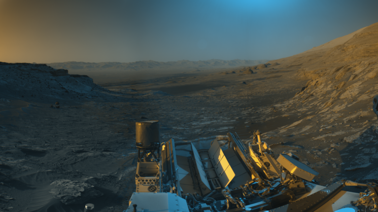 NASA:s Curiosity-rover delar vykort från den röda planeten