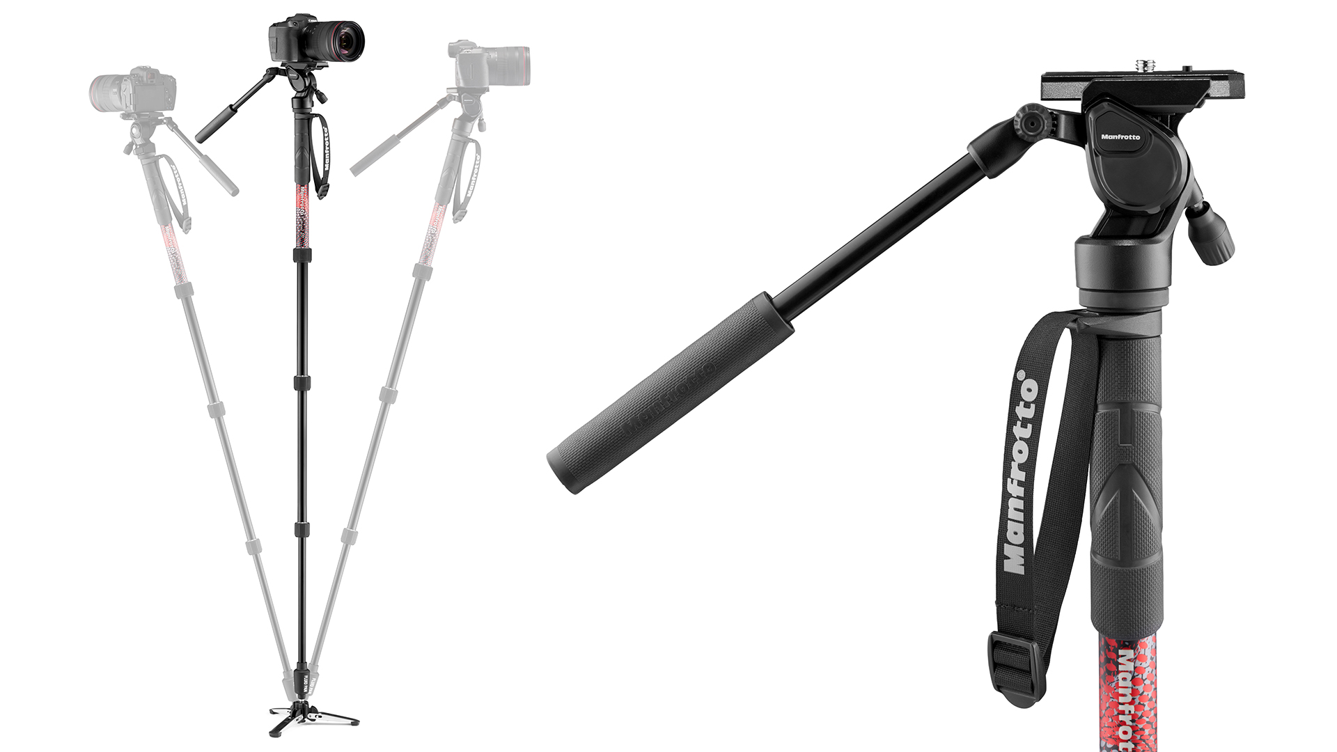 Manfrottos nya lågbudget lätta monopod är designad för körning &amp;  pistolvideoskjutning