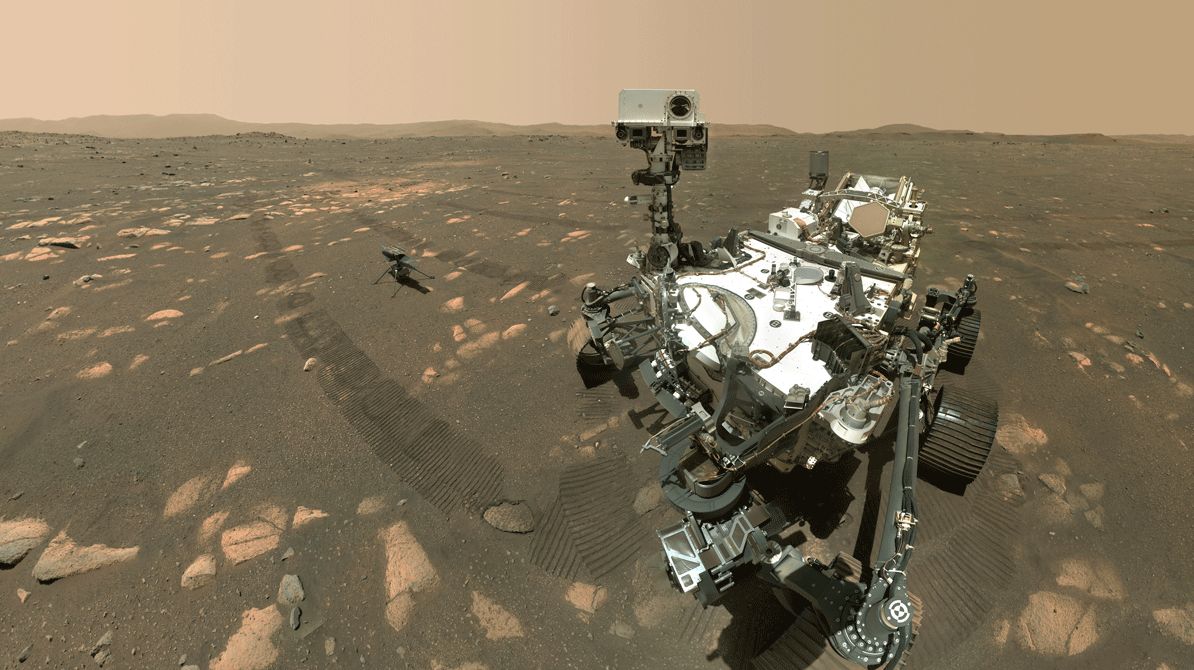 Detta är Perseverance rovers första selfie någonsin från Mars
