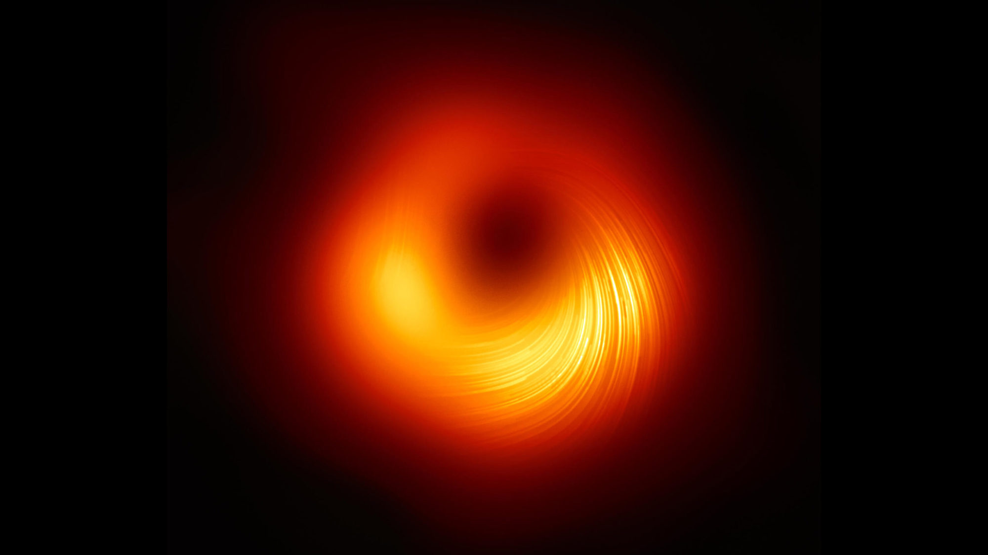 Ny Black Horizon-bild visar magnetfältet i ett svart hål