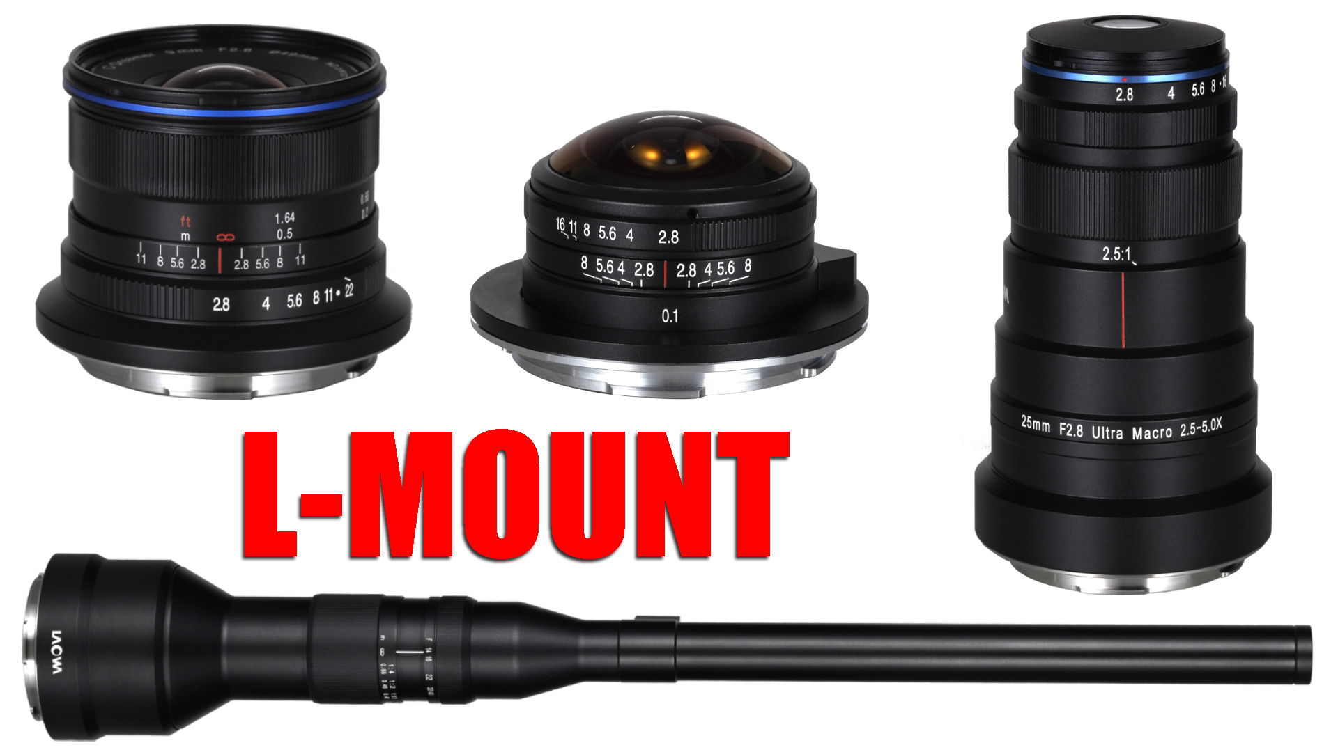 Venus Optics lanserar L-mount version av fyra av sina populära objektiv