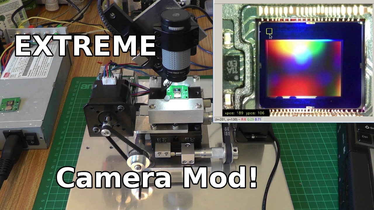 Denna extrema Raspberry Pi-kameramod använder en laser för att ta bort Bayers filteruppsättning