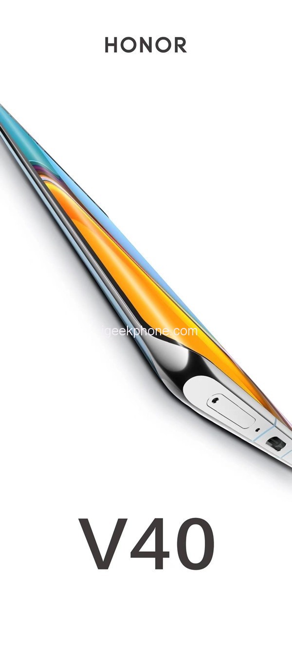 Honor V40 HD-rendering visades: med 88° vattenfallsskärm