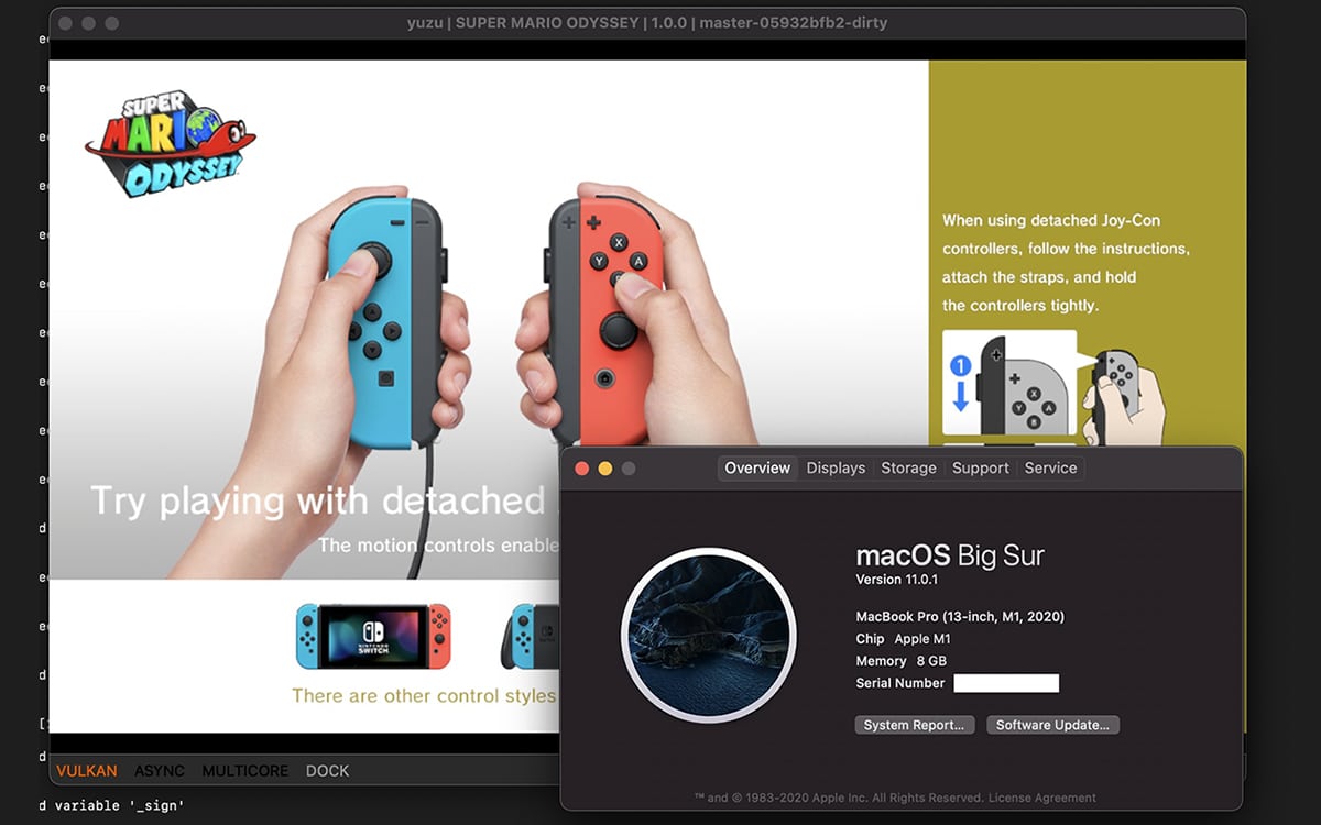 MacBook Pro M1: precis släppt, den kan redan efterlikna Nintendo Switch