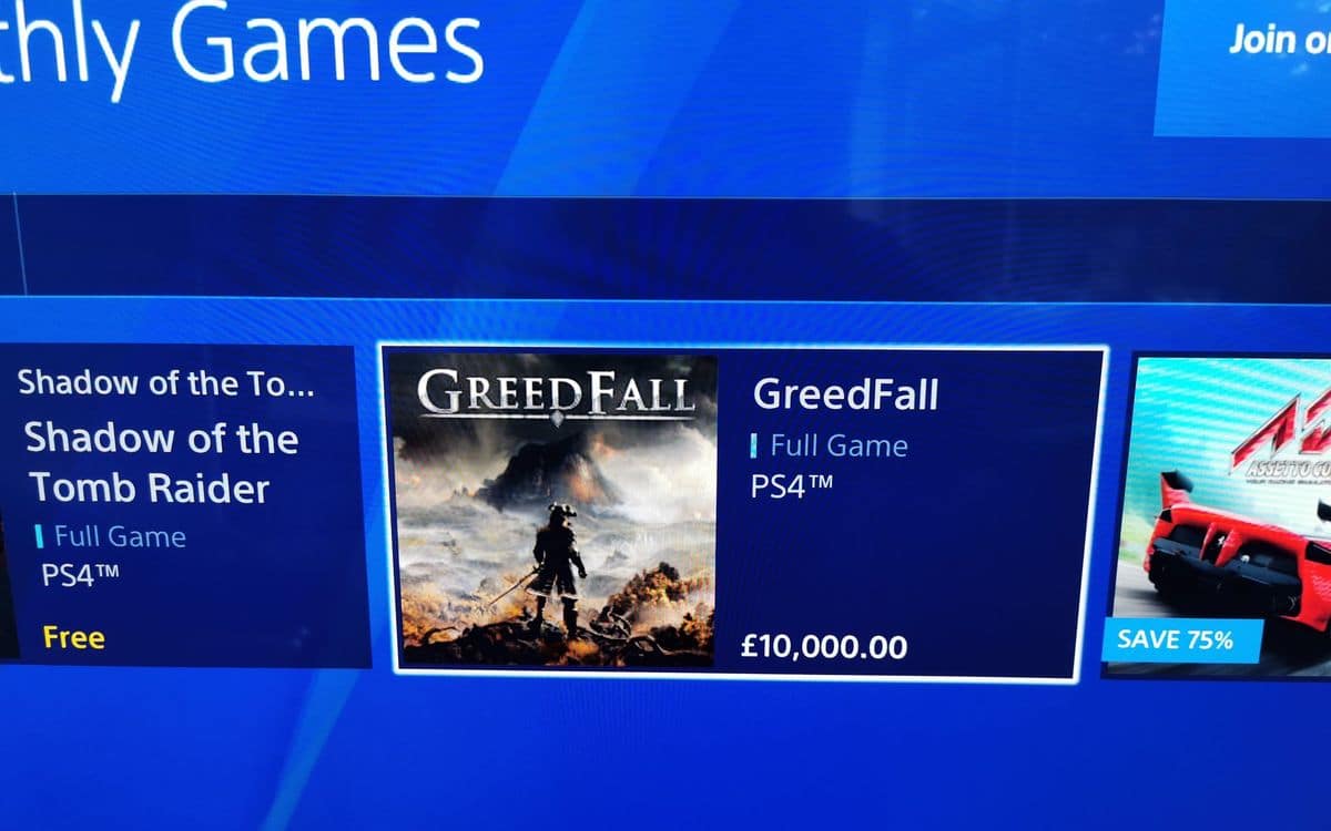 PS Store: ett fel gör att priset på vissa spel hoppar till 11 000 euro