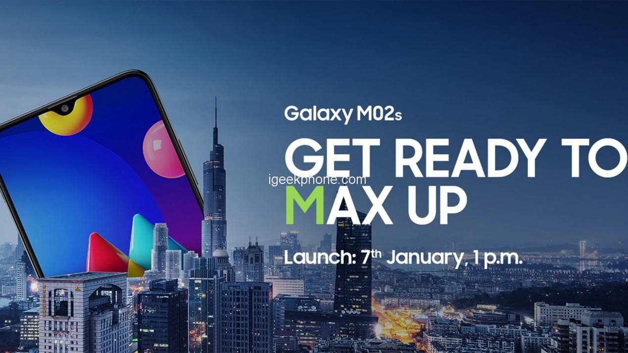 Samsung Galaxy M02s exponering: 6,5-tums skärm, 5 000 mAh batteri, första release i Indien