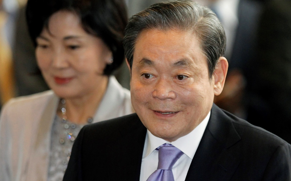 Samsung meddelar döden för sin president, Lee Kun-hee