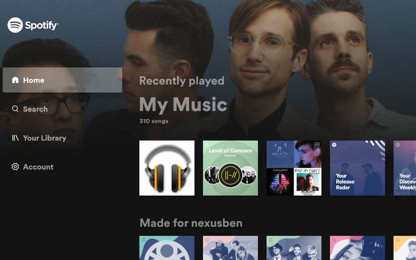 Spotify: nytt gränssnitt, ny navigering, Android TV-applikationen uppdateras