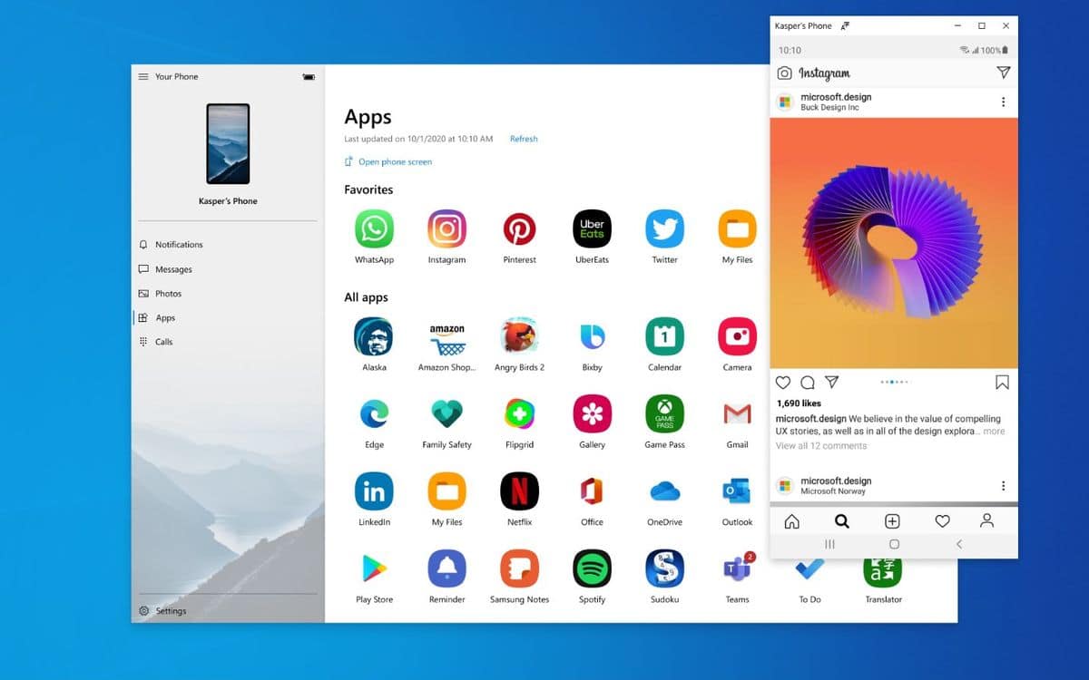 Windows 10: Din telefonapp kan nu köra Android-appar
