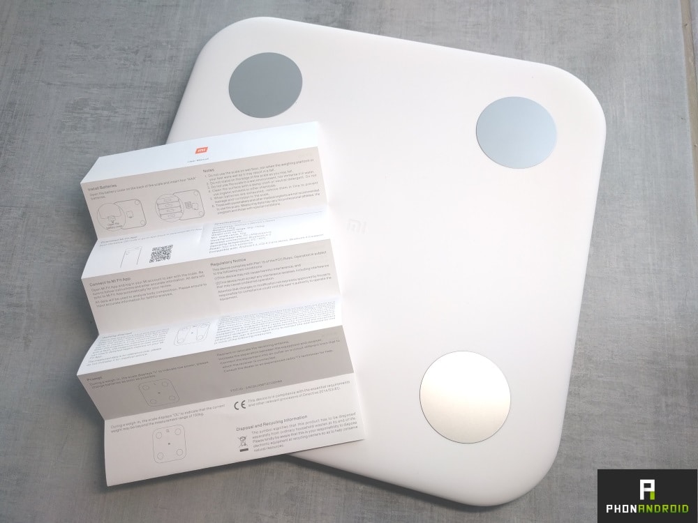 testa Xiaomi mi kroppssammansättning skala