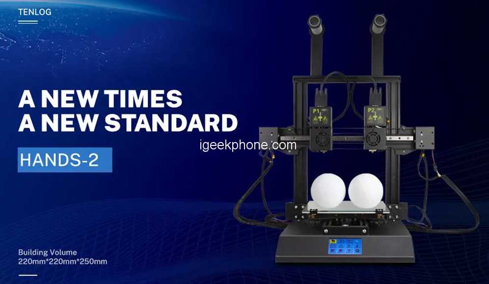 TENLOG Hands 2 recension – Dual Nozzl Extruder 3D-skrivare för 379,99 $ från Banggood