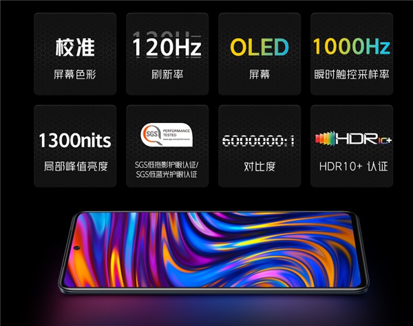IQOO NEO 5 Real Design som visas: Center-Pole Screen, Double Matrix Three Shots