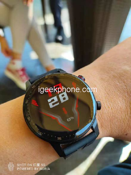 Red Magic Smart Watch Verklig bild läckte som Huawei Watch