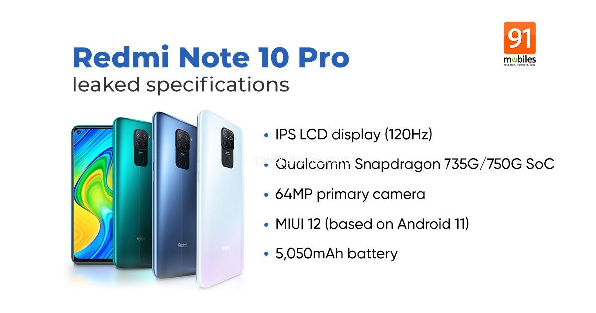 Redmi Note 10 Pro Max Exposed: Upp till RAM 8GB