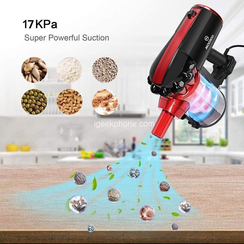 MOOSOO D600 recension – Lättviktsdammsugare med sladd för 77,99 USD