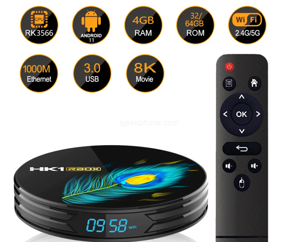 HK1 RBOX R3 Tv Box Review: Kommer med Rockchip RK3566 4GB RAM 64GB ROM