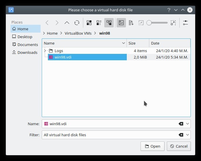 Cambiar Virtualbox Uuid Virtualbox Seleccione el archivo de disco duro actualizado de 