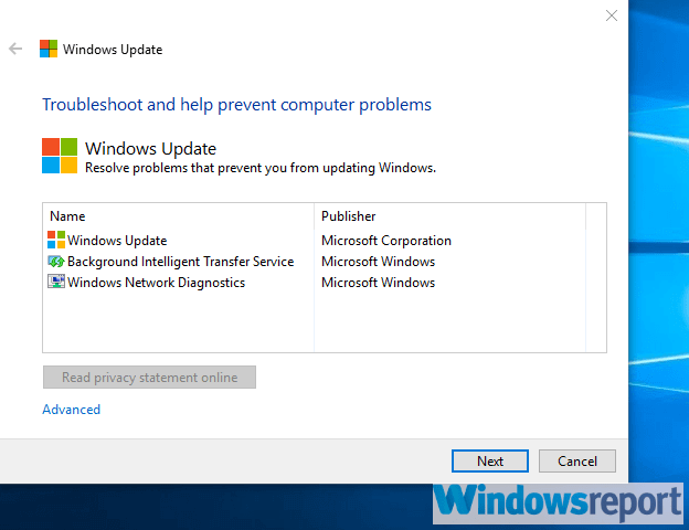 error de solución de problemas de actualización de Windows 10 0x803c0103