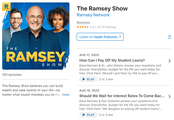 Dave Ramsey Apple Podcasts