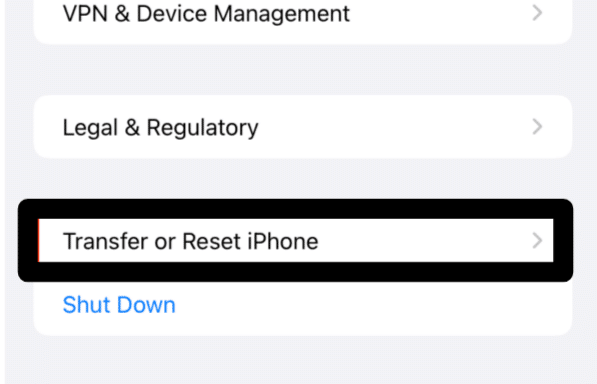 Restablecer la configuración de red en iPhone o iOS para arreglar Instagram 