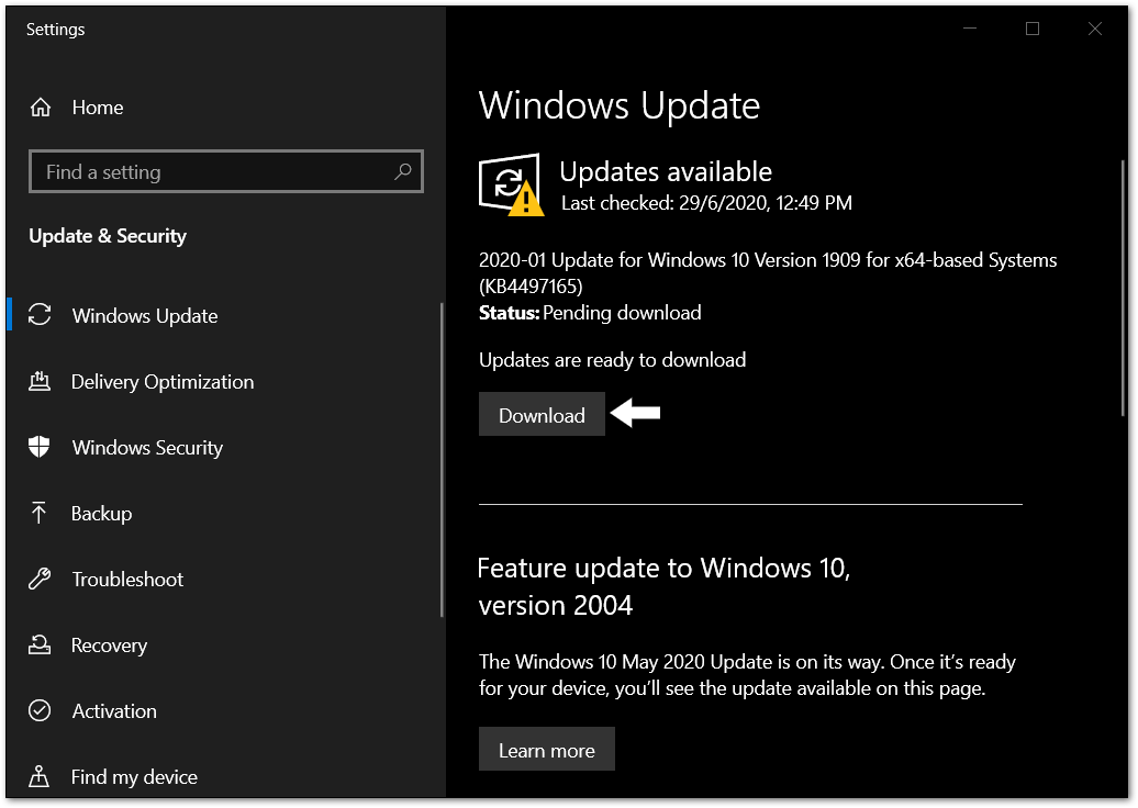 Instale actualizaciones pendientes del sistema operativo en Windows para corregir las descargas de Netflix que no funcionan o no se reproducen