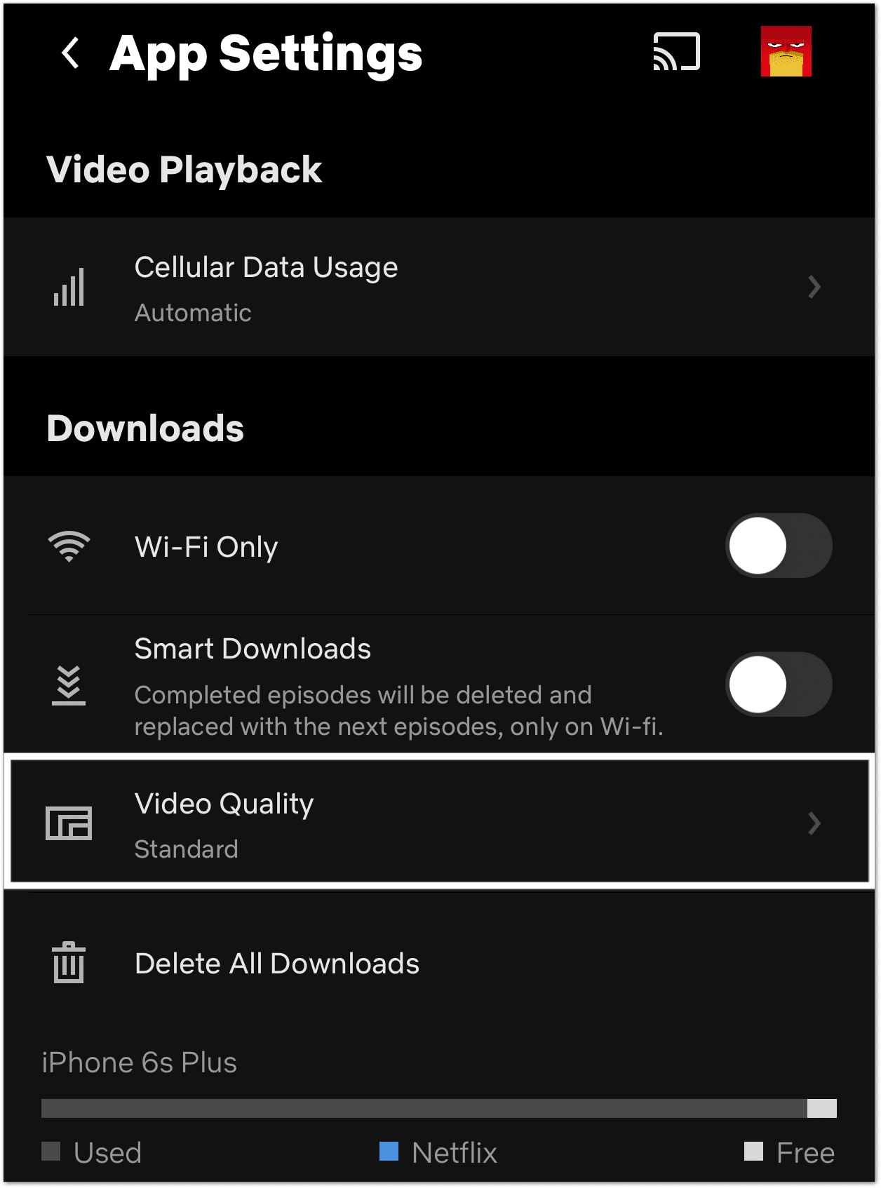 Cambie la calidad del video descargado en Netflix para corregir descargas que no funcionan o no se reproducen